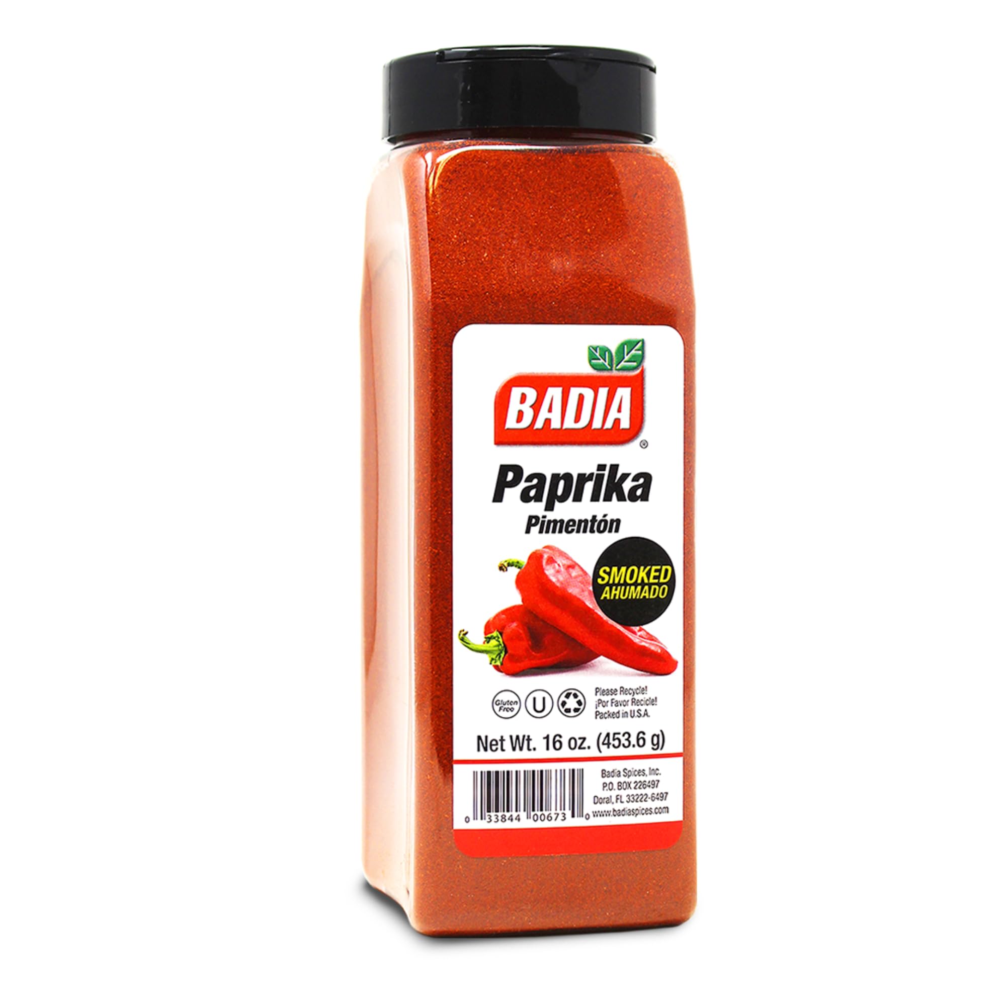 Badia All-Natural Smoked Paprika, 16 oz - Rich, Smoky Flavor for Cooking, Grilling & Seasoning