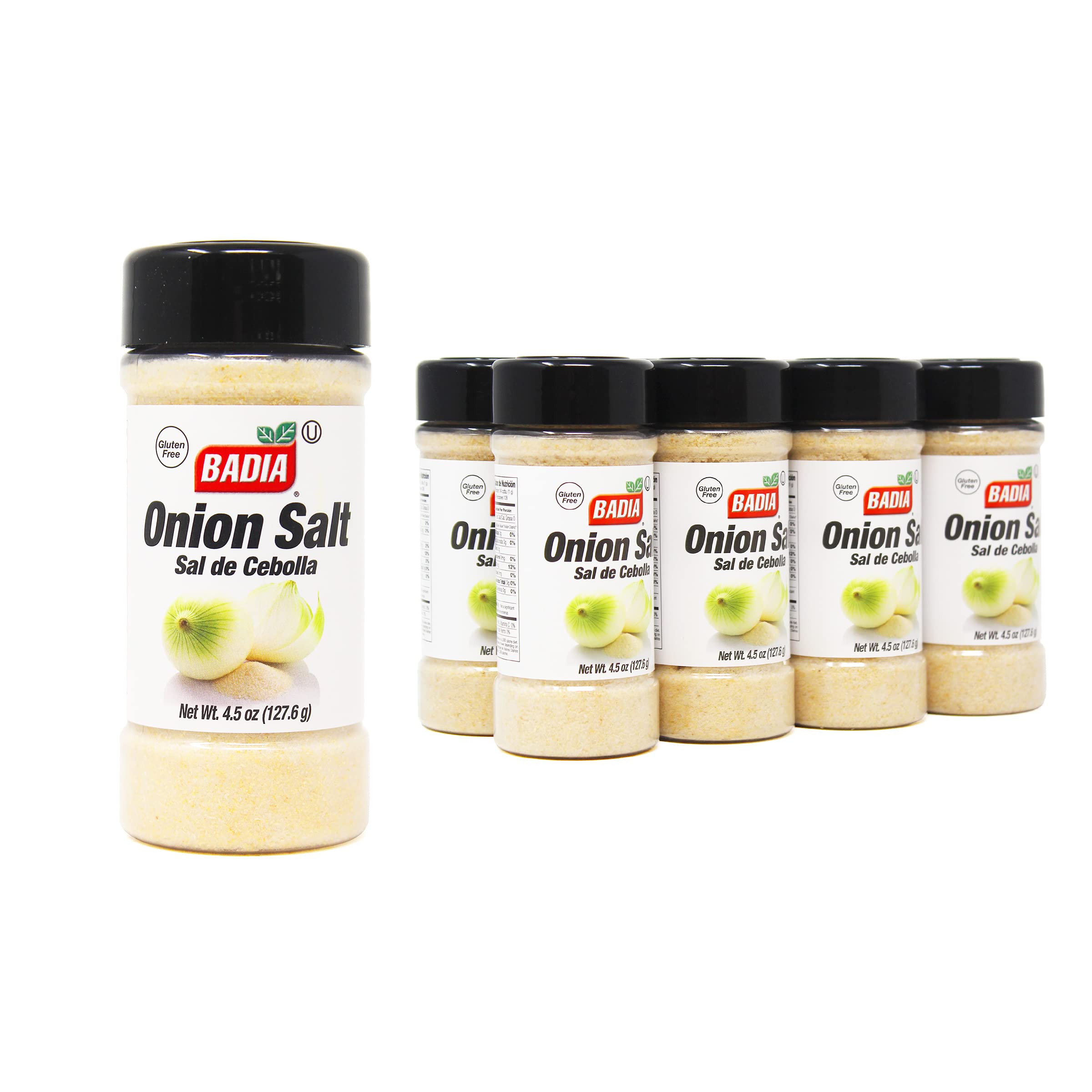 Badia Onion Salt, Premium Kosher Salt with Onion Flavored Crystals, Perfect for Home Cooking and Grilling, Enhances Any