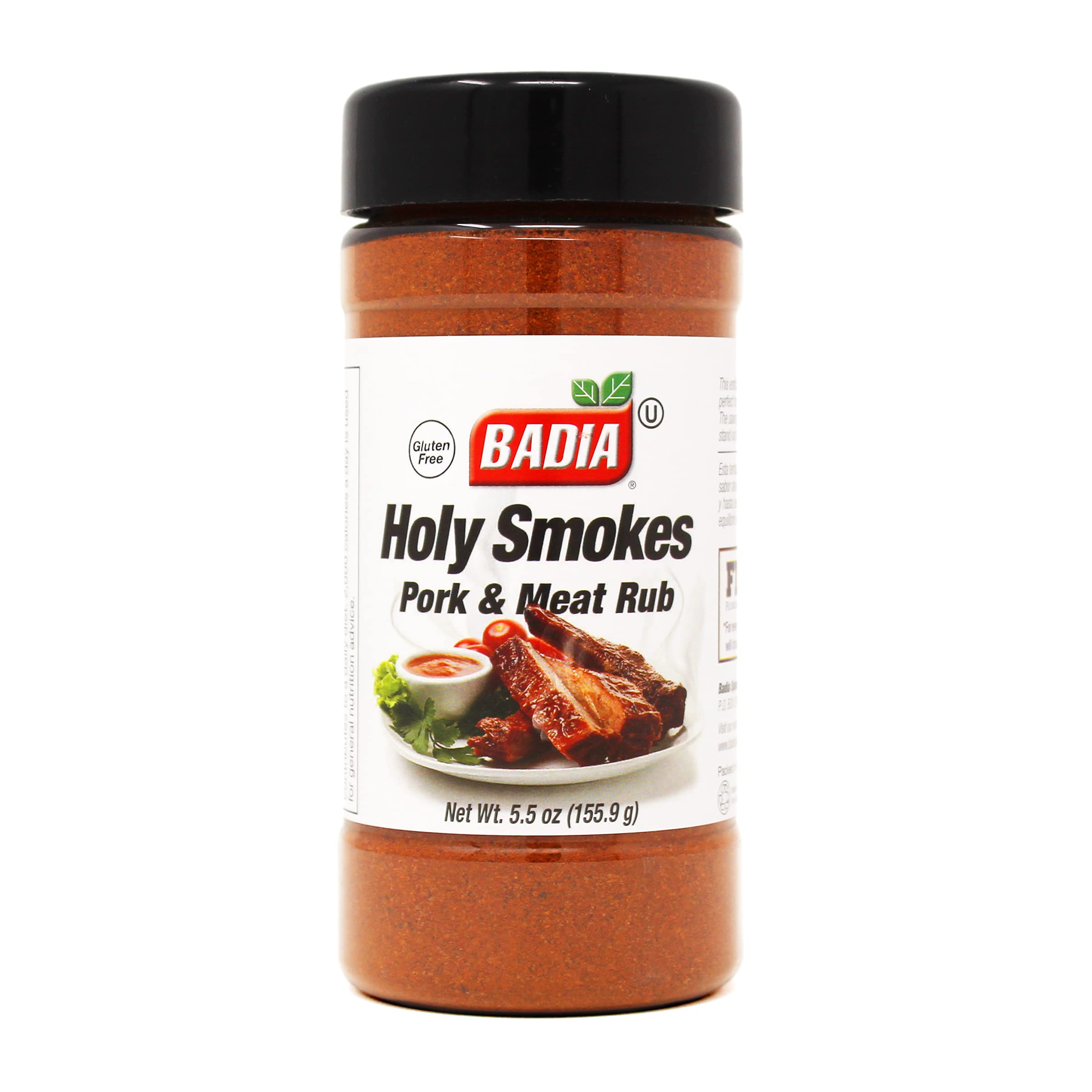 Badia Seasoning Holy Smks Pork and Meat, Flavorful Rub for BBQ Enthusiasts, Perfect for Summer BBQs, Adds Smoky Flavor