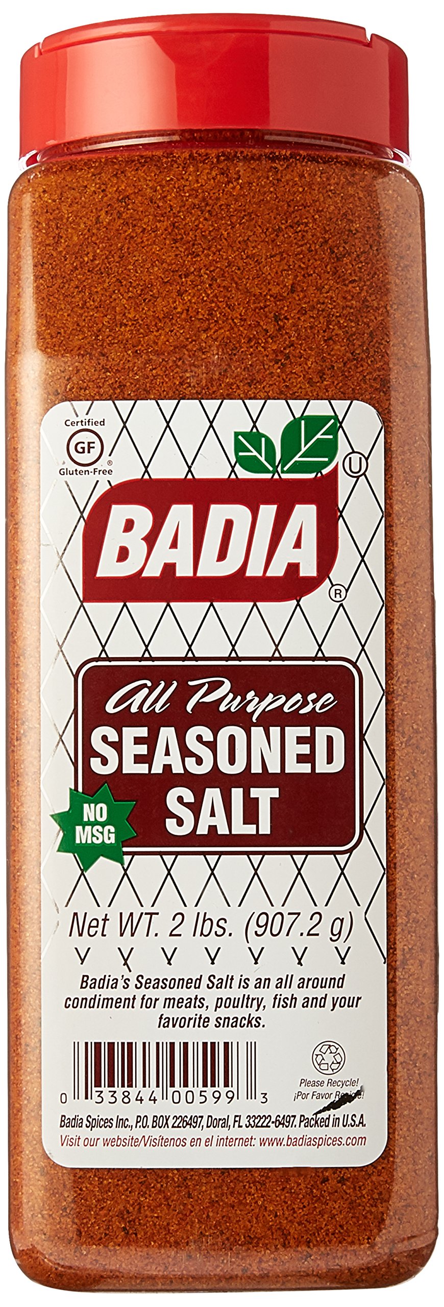 Badia Seasoned Salt for Cooking and Baking 2 lbs - Flavored Salt to Enhance Any Dish