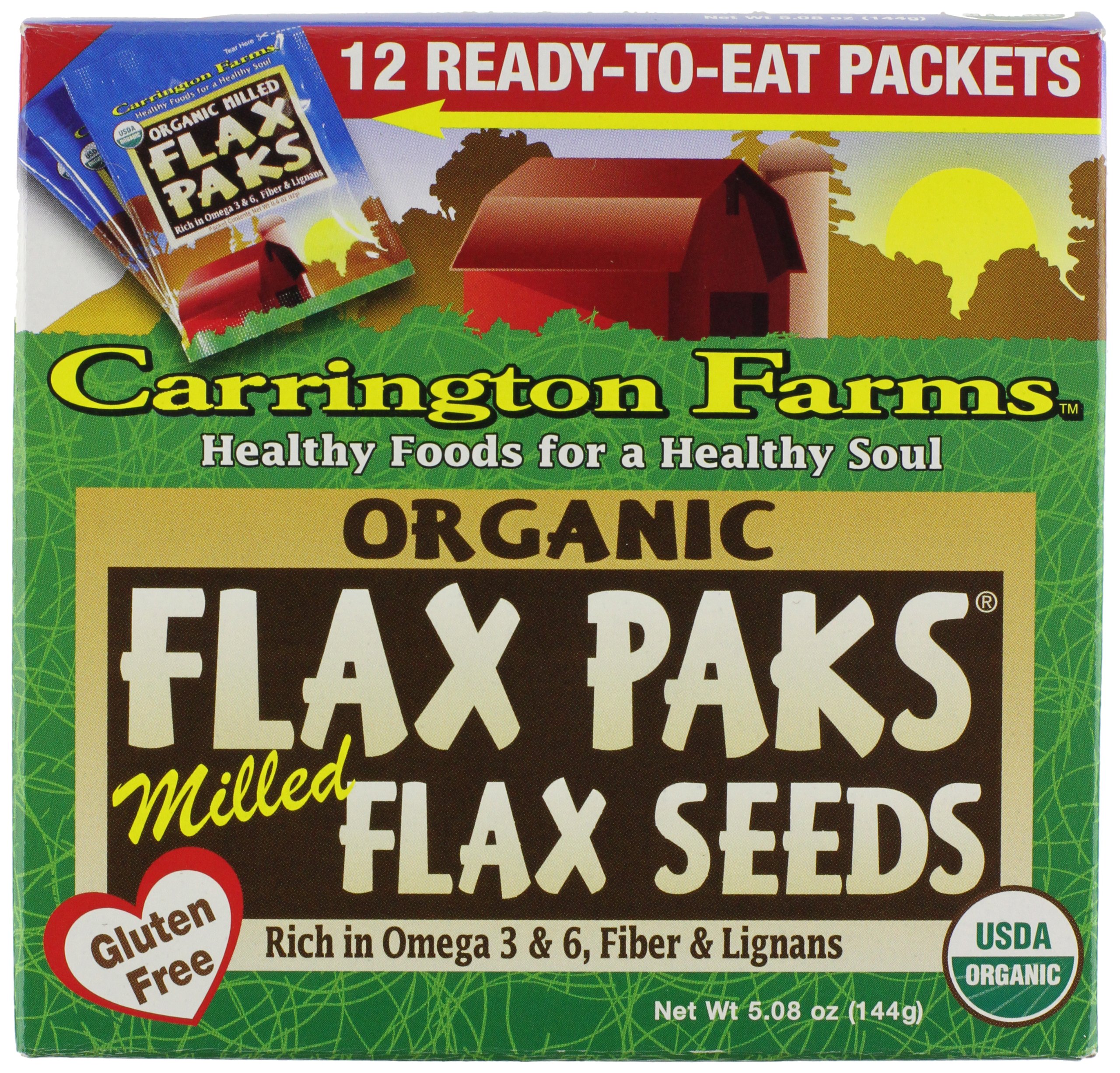 Carrington Farms Organic Ground Milled Flax Seed, Organic, Health Conscious Consumers, Whole Grain Breakfast, Heart Heal